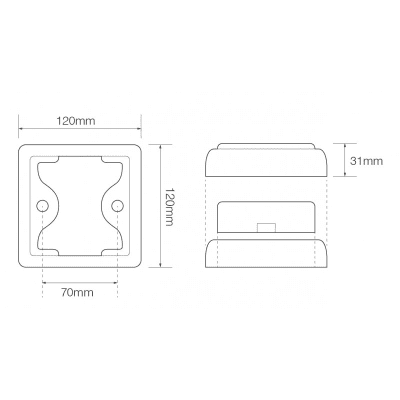 LED100A mått